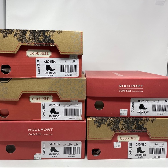 Rockport Cobb Hill Abilene black ankle boot NARROW - Picture 8 of 8